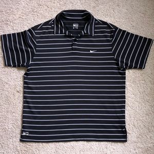 NIKE - Golf Polo - Black and White